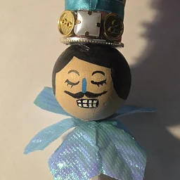Mixed Media Nutcracker Ornament