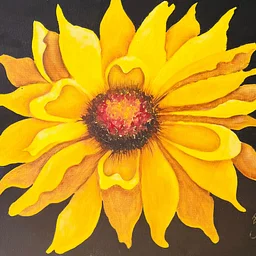 Acrylic Painting with Pat Smelkoff: Large Sunflower