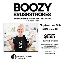 Sip & Paint - Boozy Brushstrokes with Robin Reece