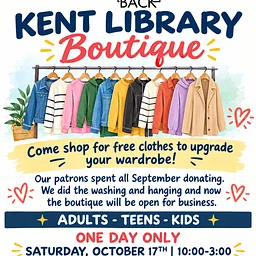 Kent Library Boutique! GREAT GIVE BACK 👗 (All Ages)