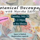Botanical Decoupage with Marsha Edell