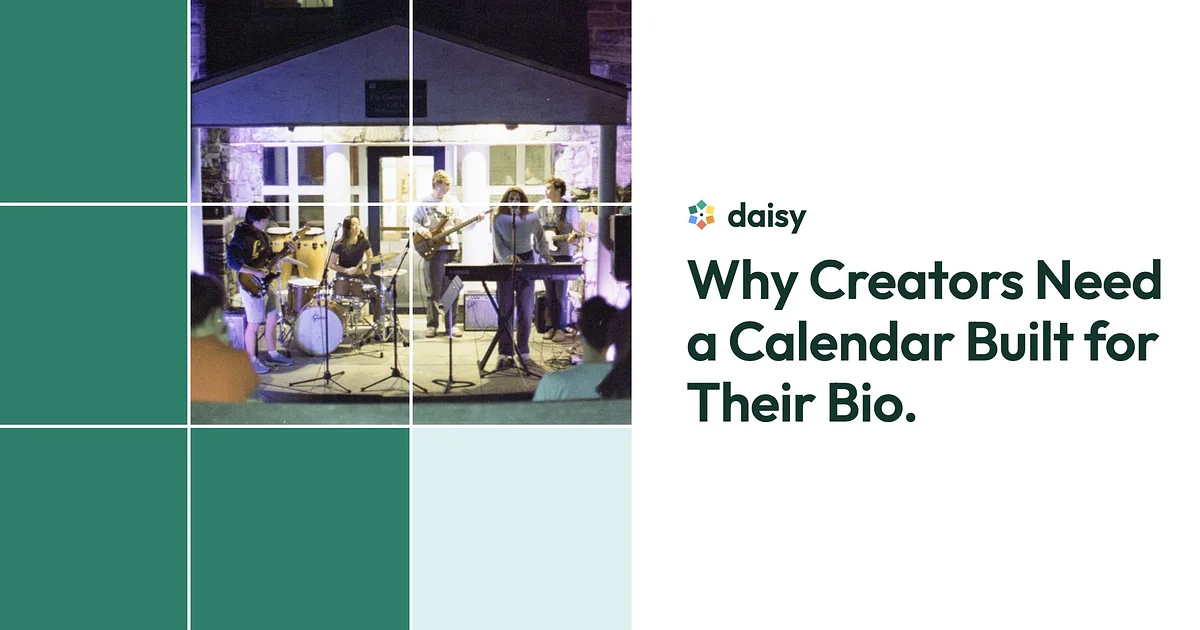 Why Creators Need a Calendar Built for Their Bio.