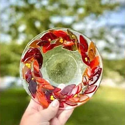 Festive Fall Leaf Dish: Glass Fusing Workshop Sandwich Glass Museum