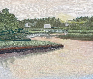 PAINTED ART QUILT
