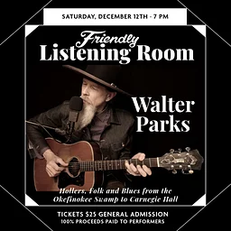 Friendly Listening Room Presents Walter Parks