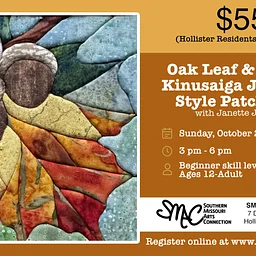 Oak Leaf & Acorns Kinusaiga Japanese Style Patchwork with Janette Johnson