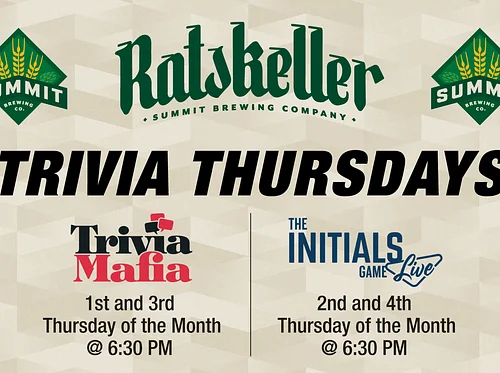 Trivia Thursdays in the Ratskeller • Trivia Mafia 1st & 3rd Thursday of the Month