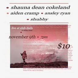 Shauna Dean Cokeland: Aiden Cramp, Ansley Ryan, Shubby