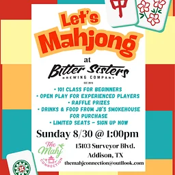 Mahjong 101 Class & Open Play