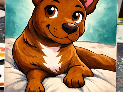 Paint your Pet – Cartoon Version Sip and Paint Class