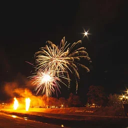 Holiday Fire in the Sky