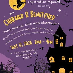 Junk Journaling Club - Charmed & Bewitched, Journal & Charm Bar