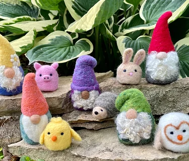 Intergenerational Needle Felted Pocket Tomte and Friend with Jen Newburg