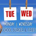 Old School Burger & Fries $12