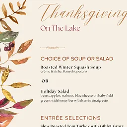 Thanksgiving at the Riva Grill on the Lake