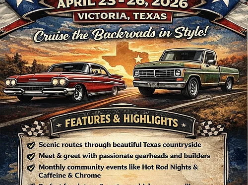 The Grand Finale: 2026 Hot Rod Tour of Texas Arrives at Arch Ray