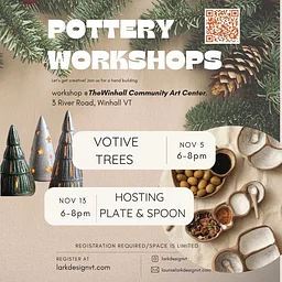 Pottery Workshops - Christmas Trees & Hosting Plate/Spoon
