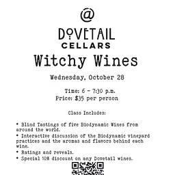 Wine School - Witchy Wines (Biodynamic)