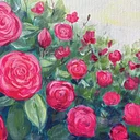 Summer Roses - Beginner Acrylic Painting Class