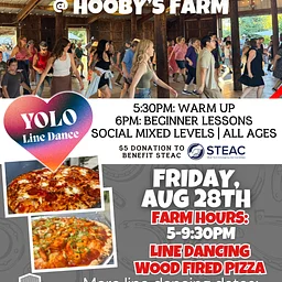 Line dancing @ Hooby’s Farm