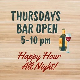Bar Open | 5 PM-10 PM