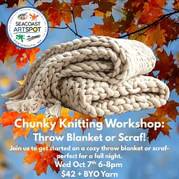 Chunky Knitting! Make a scarf or start a blanket! $42