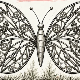 Community built Butterfly Sculpture Class