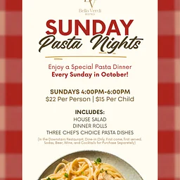 Sunday Pasta Nights: Bella Verdi Bistro at Rancho Solano