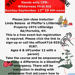 Stop the Bleed, Hands-Only CPR & Wilderness First Aid