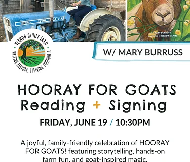 Hooray For Goats | Reading + Signing