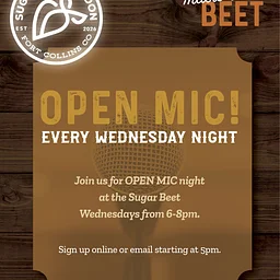 Open Mic Night every Wednesday!