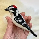 Needle Felting: Bird of the Month: Downy Woodpecker with Erin Carlson