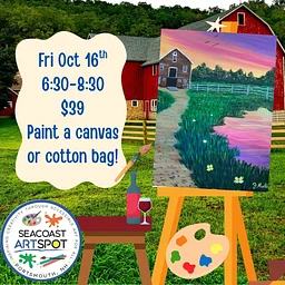 Barnyard Paint Night! $39 Paint and Sip! Paint a Canvas or Tote Bag
