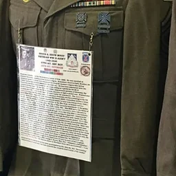 VFW #661 Military Uniform Display