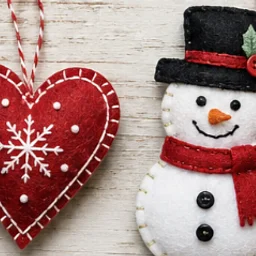 Beginner's Felt Christmas Ornament Workshop