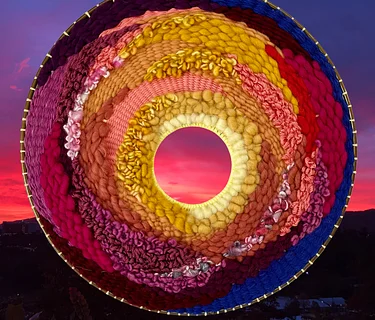 Woven Windows: Round Weaving Workshop with local artist Katie Knorovsky.