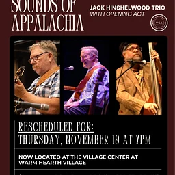 Sounds of Appalachia: Jack Hinshelwood Trio RESCHEDULED FOR 11/19