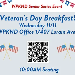 Senior Series Event: Veteran’s Day Breakfast 10:00AM Seating