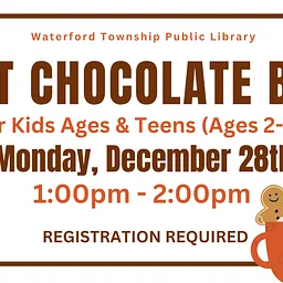 Hot Chocolate Bar for Kids & Teens (Ages 2-17)