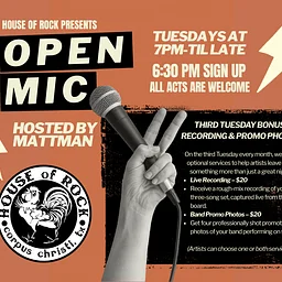 Open Mic Night Third Tuesday hosted by Mattman!