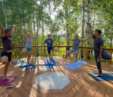 Yoga in the Grove with Britta Bodine, June 18th, 6pm, 2026 - gentle vinyasa yoga