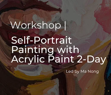 Self-Portrait Painting with Acrylic Paint 2-Day