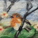 Needle Felting Workshop: Robin on a Dogwood