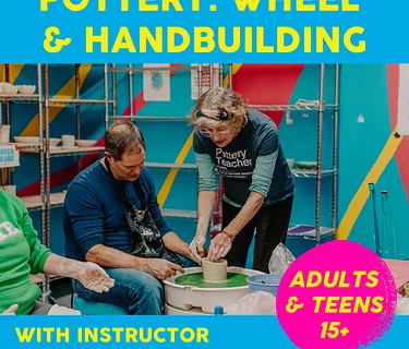 Wednesdays 3/25-4/15, 6-8pm, 4 weeks, Pottery: Wheel & Hand Building