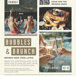 The Wilson Hotel: Bubbles & Brunch