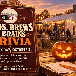 Boos, Brews & Brains: Halloween Trivia at Shipgarten