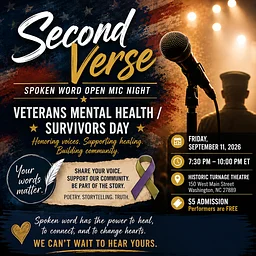 Second Verse Open Mic Night Veterans Mental Health / Survivors Day