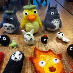 Needle Felted Totoro or Studio Ghibli for Beginners