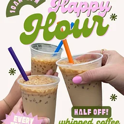 HAPPY HOUR AT THE HOFF: Whipped Coffee & Matcha 🍵✨☕
