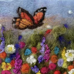 Needle Felting Workshop: Monarch with Flowers